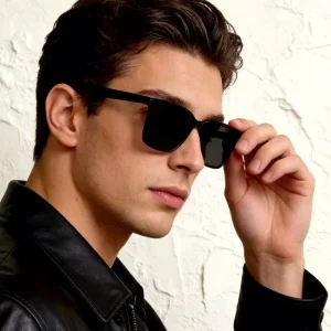 Women’s Large-Frame Square Sunglasses with UV Protection