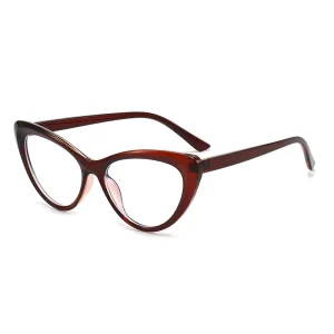 Women’s Lightweight PC Cat-Eye Optical Eyeglass Frames Retro Slim