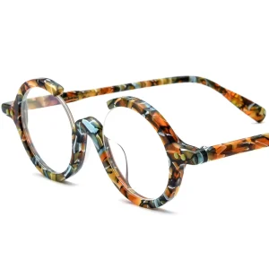 Women’s Men’s Acetate Foldable Full Rim Optical Glasses Frame Vintage Retro Prescription Eyewear