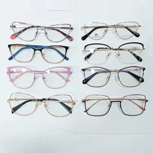 Women’s Metal Full Rim Eyeglass Frames Soft Tone Daily Wear
