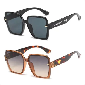 Women’s Oversized Chunky Square PC Frame Gradient Sunglasses