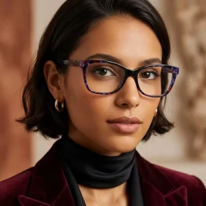 Women’s Rectangle Acetate Optical Eyeglass Frames