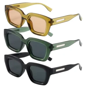 Women’s Retro Small-Frame Square Sunglasses, Outdoor Vacation