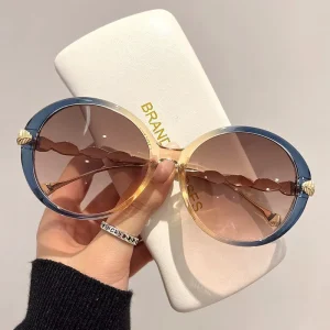Women’s Round-Frame UV400 Sunglasses