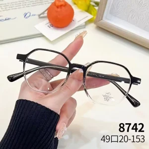 Women’s Round Large Metal Frame Reading Glasses