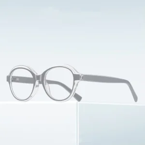 Women’s Small Oval TR90 Optical Frames, Anti-Blue-Light, Flexible Hinge, Retro