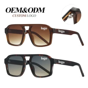 Women’s Sunglasses Double Bridge UV400 Retro Frame UV Protection Manufacturer