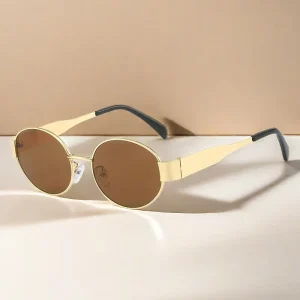 Women’s Sunglasses Metal Frame Gold and Silver UV400 Optical Lenses for Driving