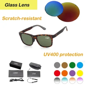 Women’s Sunglasses with TR90 Comfortable Full Rim Frame and UV400 Lenses Light Weight Scratch Resistant Grey Glass Rectangle