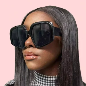 Women’s Vintage Square PC-Frame AC-Lens UV400 Sunglasses