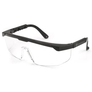 Work Safety Goggles Black Frame Transparent Anti-Fog Protective Glasses EN166 ANSI Z87