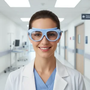 X Ray Radiation Protection Goggles Customizable Prescription Lenses Lead Glass Adjustable Fit ISO Certified for Medical Staff
