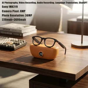 X01 AI Smart Glasses Anti-Shake 8MP Camera 1080P Video Recording Sunglasses Real-Time Translation Voice Assistant