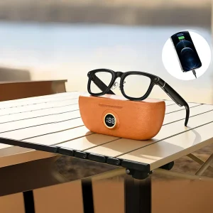 X01 Smart Glasses Magnetic Charging Case 12MP Camera Video Recording ChatGPT Sunglasses Dual Anti Shake AI Smart Eyewear