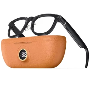 X01 Smart Glasses with Charging Case 8MP Camera Video Recording Dual Anti-Shake