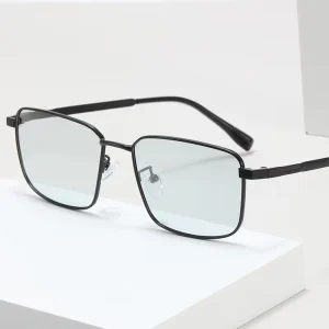 XH8537 Luxury Metal Frame Photochromic Polarized Sunglasses CE Standard Optical Glasses Good Quality Diamond Glass