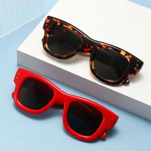 XY5003 Retro Thick-Frame PC Sunglasses UV400 Protection Private Label Supplier