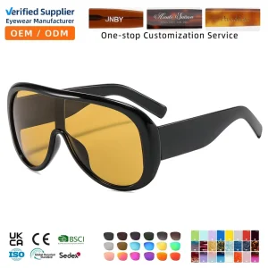XY89337 Oversized Shield UV400 Lightweight Full-Rim Sport Sunglasses OEM ODM Manufacturer