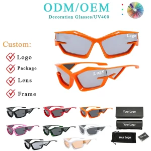 Y2K Decorative Sunglasses Women Men Mirror Effect PC Full Rim UV400 Protection SP PS26095S Outdoor Sports Factory