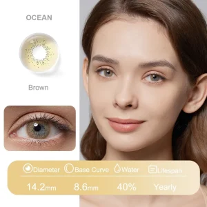 Yearly Natural Color Soft Cosmetic Contact Lenses