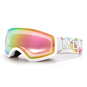 Yijia Optical Kids Ski Goggles Custom Anti Fog Sports Eyewear Snow Googles OTG Design UV 400 Snowboard Goggles for Kid