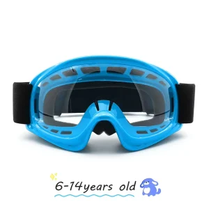 Youth Sports Safety Goggles with Anti-Scratch Lenses and Adjustable Strap for Skiing, Cycling and Beach Activities
