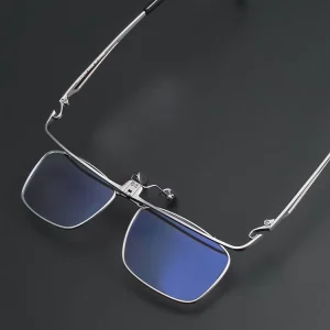 ZY11488 180-Degree Flip-Up Pure Titanium Eyeglass Frame for Reading Glasses