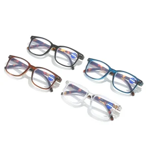 ZY18229 Slim TR Corrective Eyeglasses Blue Brown Minus 250 Presbyopia for Women Supplier Flexible Reading Glasses