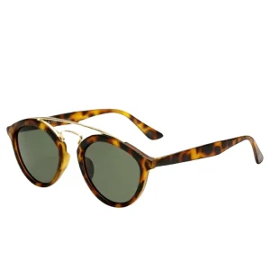 newest retro round frame fashionable italy design glass lens sunglasses